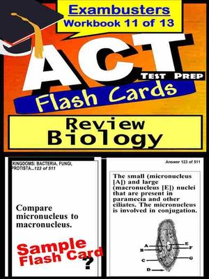 cover image of ACT Test Biology&#8212;Exambusters Flashcards&#8212;Workbook 11 of 13